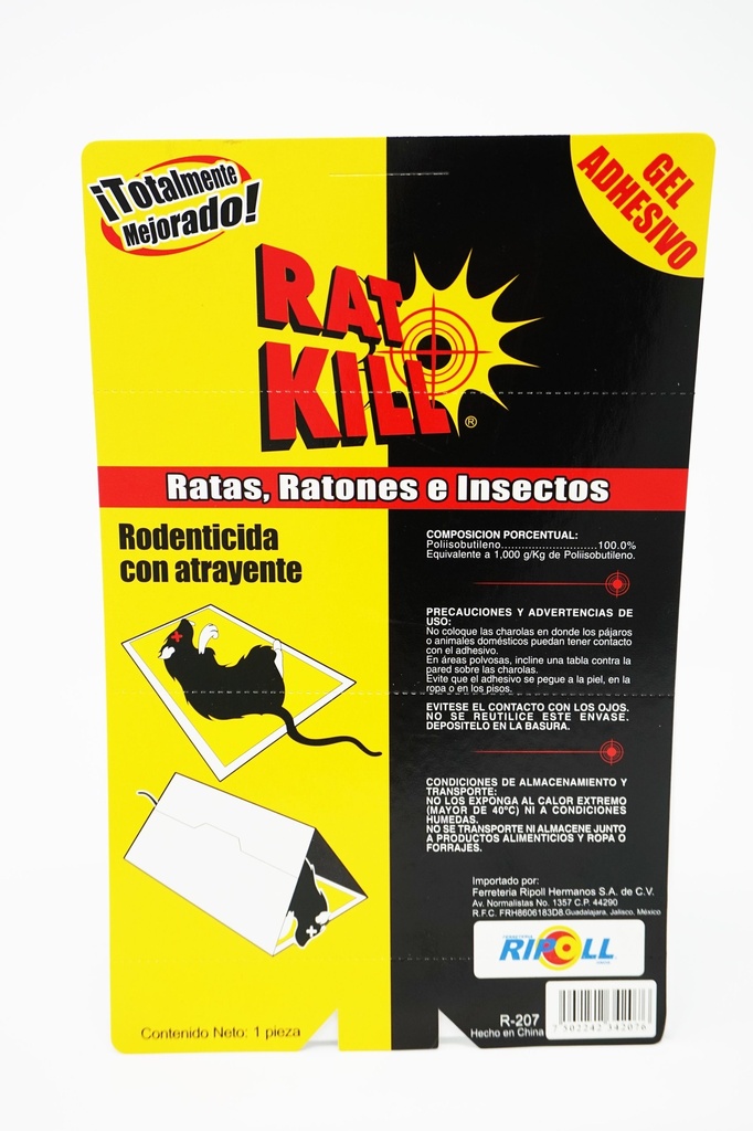 Ratonera de papel con pegamento R-207 Rat-Kill