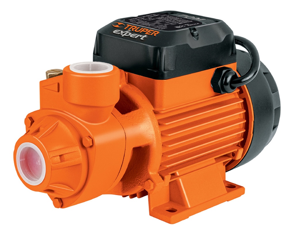 Bomba Periférica Truper Expert 1 Hp Boap-1 Con Altura Máxima De 70 M, Ideal Para Uso Agrícola E Instalación En Sistemas De Presión. Motor De Cobre, Salida De 1 Y Protección Ipx4. Color Naranja