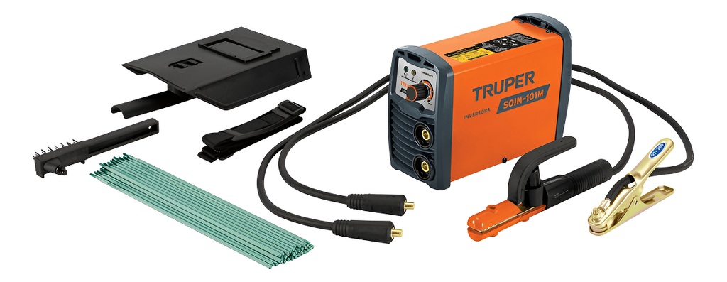 Mini Soldadora Inverter Truper Soin-101m 100 A 127 V 60 Hz Color Naranja