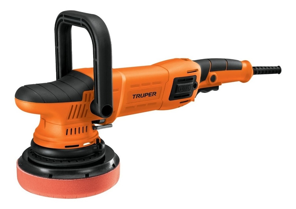 Pulidora 6´´ 900w Doble Acción Truper Pula-6a Incluye Maleta Naranja Oscuro