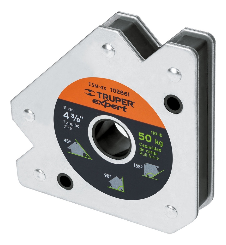[TR-ESM-4X] Escuadra Magnética Para Soldar 4'' Carga 50 Kg Truper Esm-4x