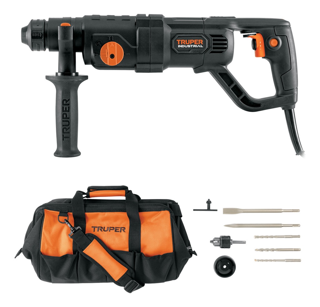 Rotomartillo Sds/destornillador 3.5 J, 800w Truper Roel-30n2 Gris Oscuro 60 Hz