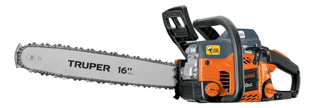 [TR-MOT-5016] Motosierra 50 Cc A Gasolina Con Barra De 16'' Truper Mot-5016 Negro