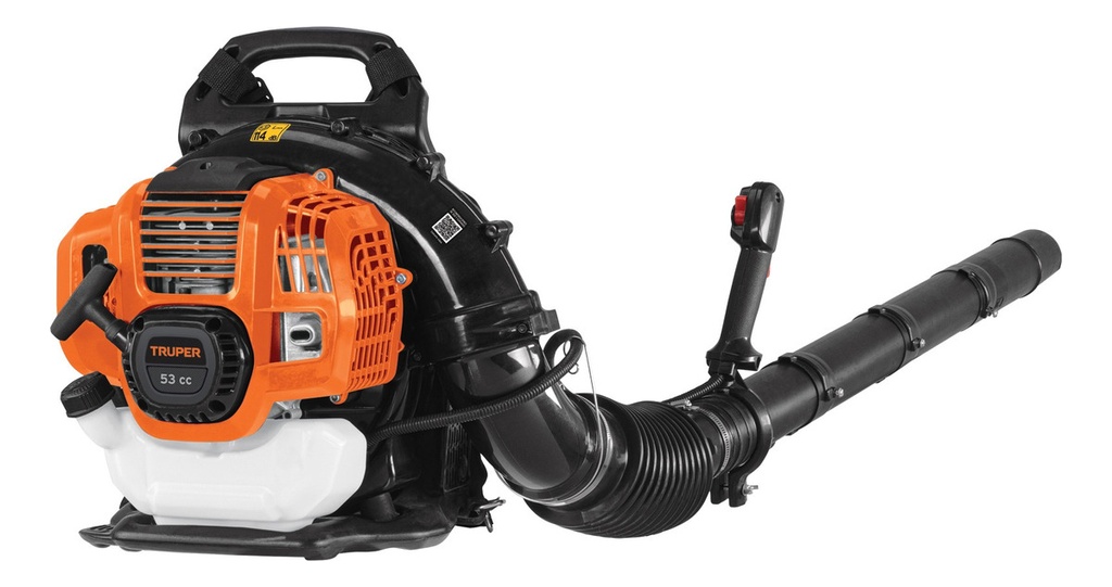 Sopladora Motor A Gasolina 53cc Tipo Mochila Truper Sopla-53 Naranja