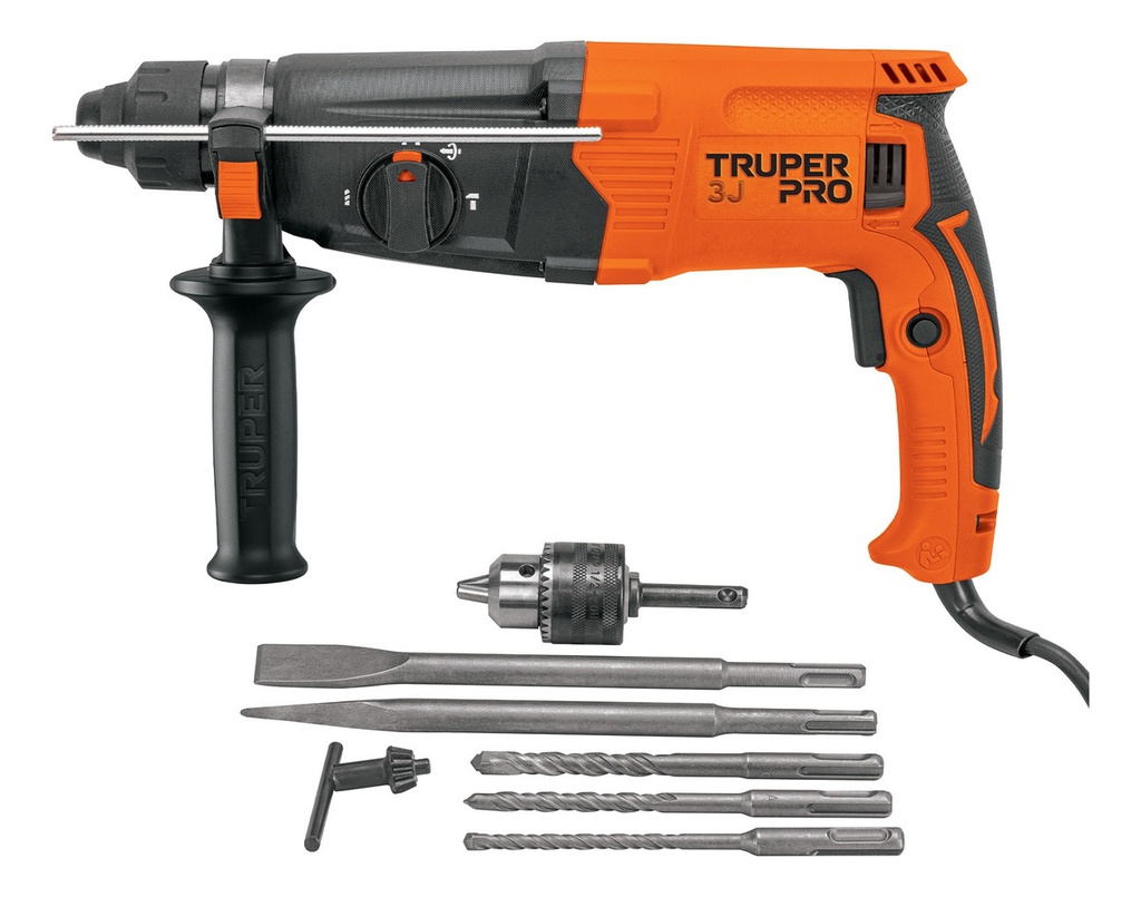Rotomartillo Sds/destornillador 3.2 J, 800w, Truper Roel-30a Naranja 60 Hz