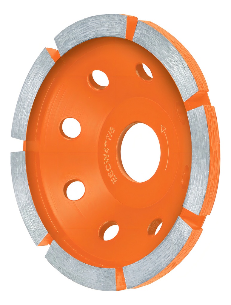 Copa De Desbaste Truper Cdt-2171 10cm Color Naranja