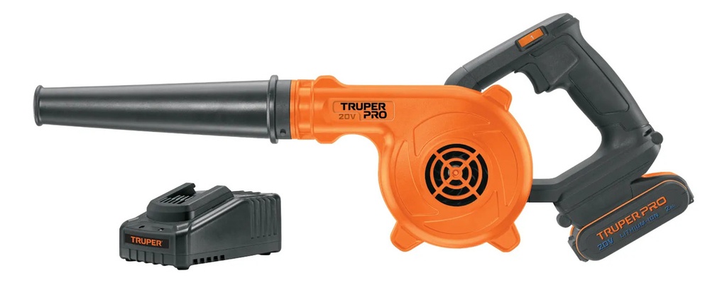 Sopladora Inalámbrica 20v, 72 Cfm, 13000 Rpm Truper Sopi-20a Naranja
