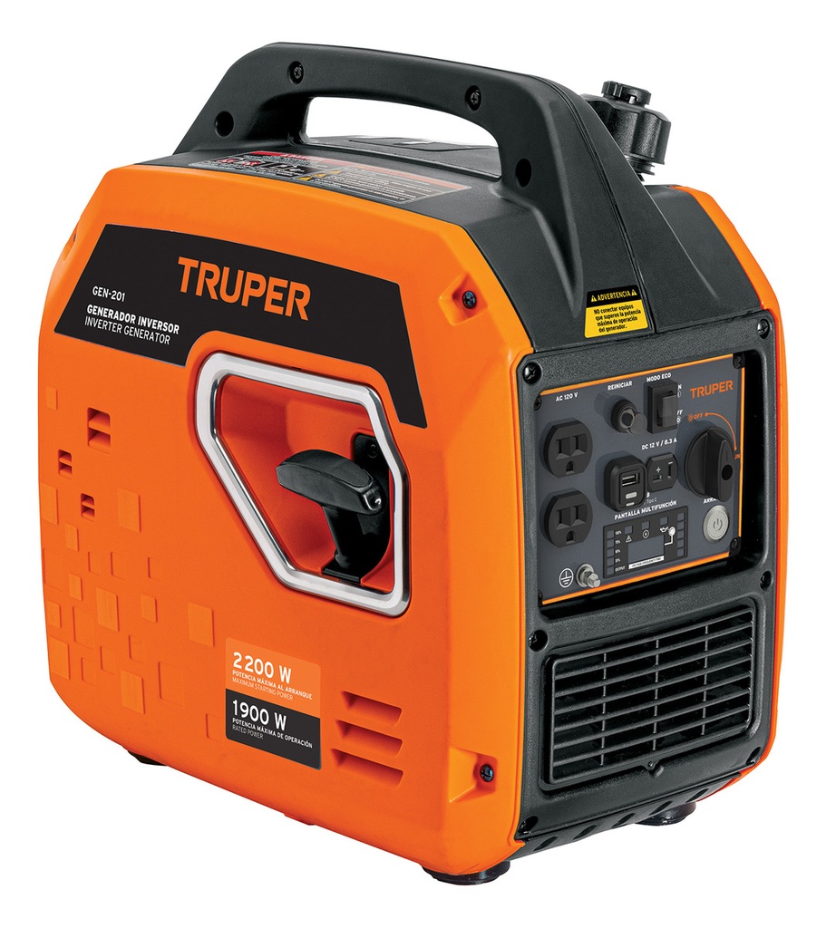 [TR-GEN-201] Generador Inverter 2200 W 80 Cc Encendido Electrónico Truper Gen-201
