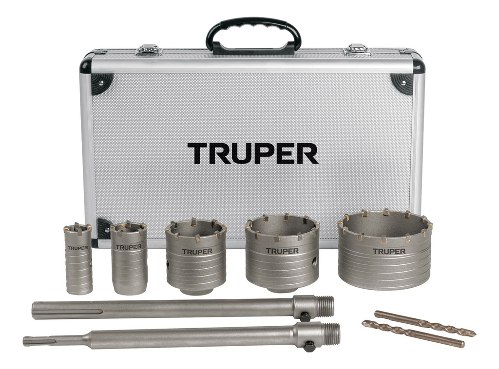 [TR-JBS-9C] Juego Brocasierras Sds Carburo Para Concreto Truper Jbs-9c