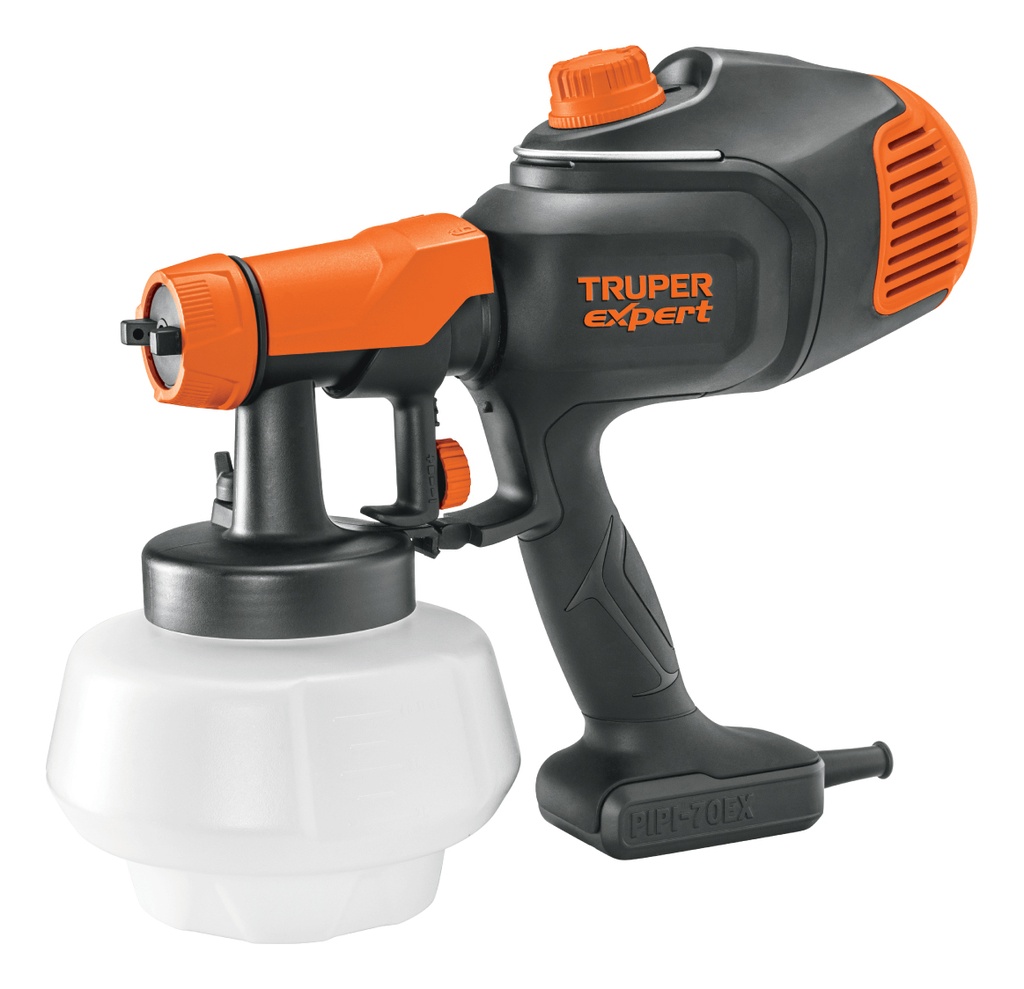 [TR-PIPI-70EX] Pistola Eléctrica Para Pintar De 700w Truper Pipi-70ex Negro/naranja