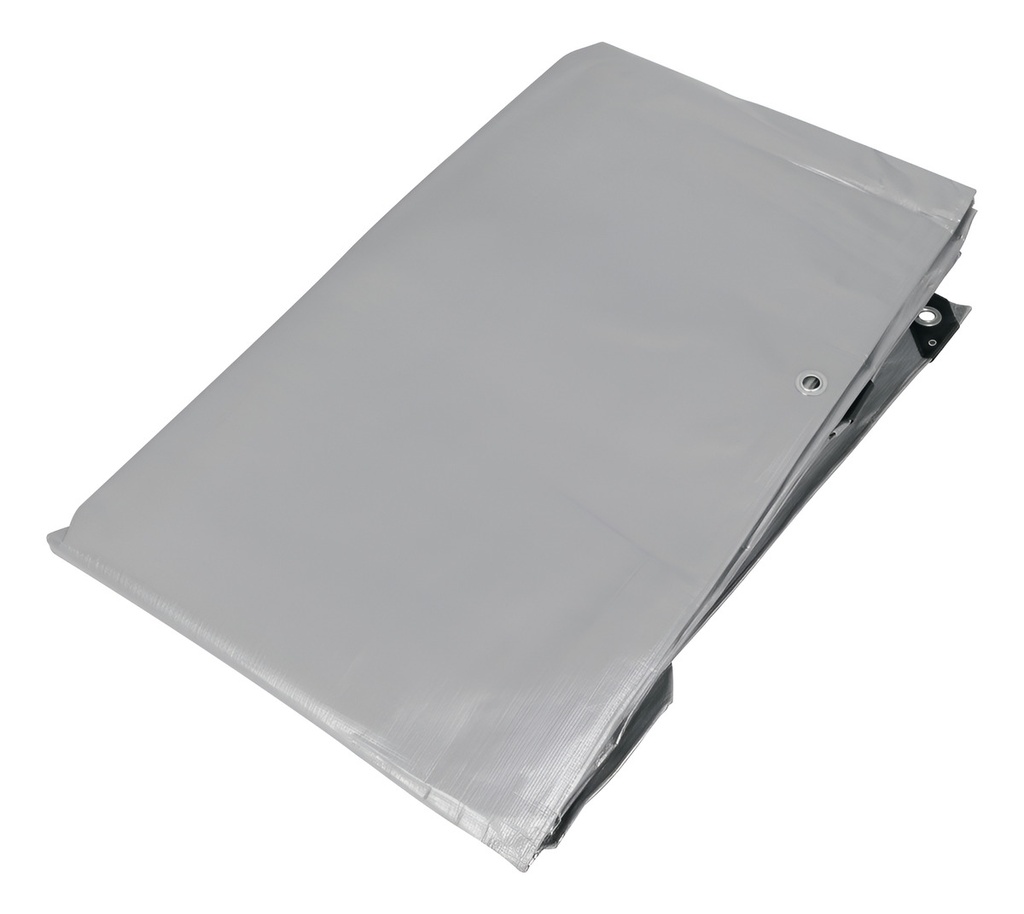Lona De Polietileno Reforzada 4x7 M, Color Gris Truper Lt-47