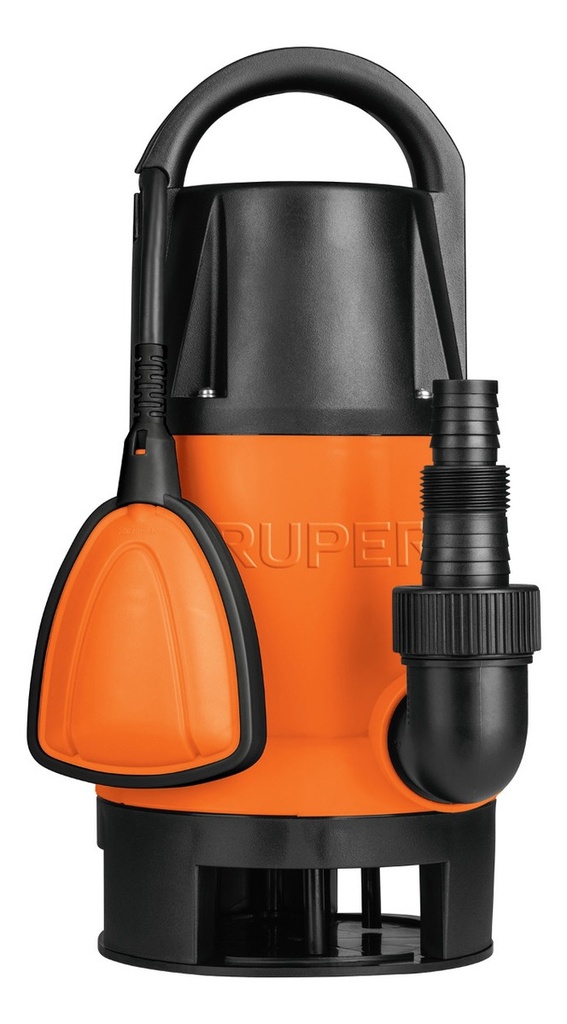 Bomba Sumergible Plástica, 1 Hp Para Agua Sucia, 127 V Truper Bos-1sp