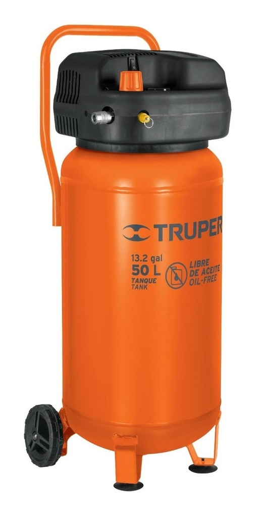 Compresor Libre De Aceite 50 L Truper 13847 Frecuencia 60 Hz Naranja Monofásica
