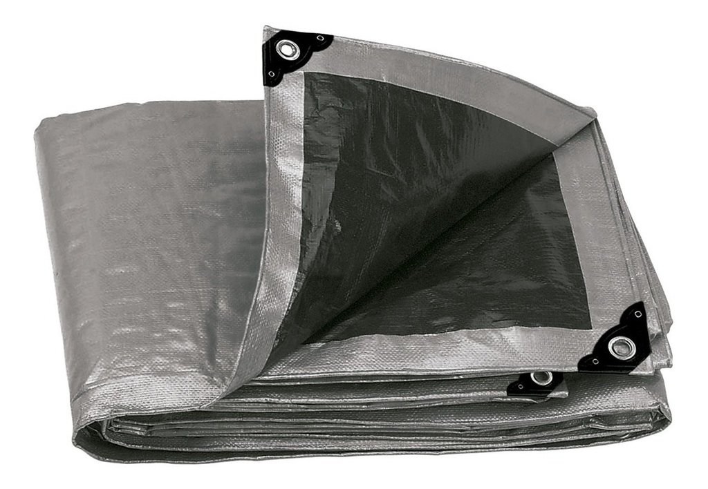 Lona Gris Reforzada 5 X 6 M, Truper Lt-56