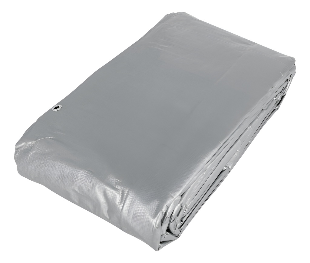 Lona Gris Reforzada 6x12 Truper Lt-612