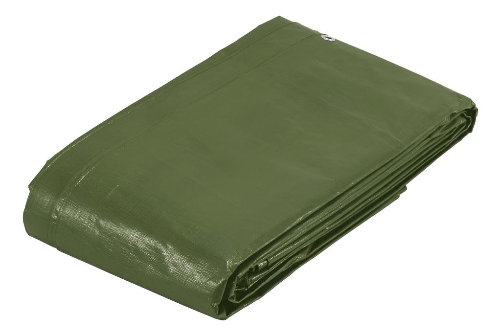 [TR-LT-34X] Lona De Uso Rudo Verde Olivo 240 G/m^2, 3 X 4m Truper Lt-34x