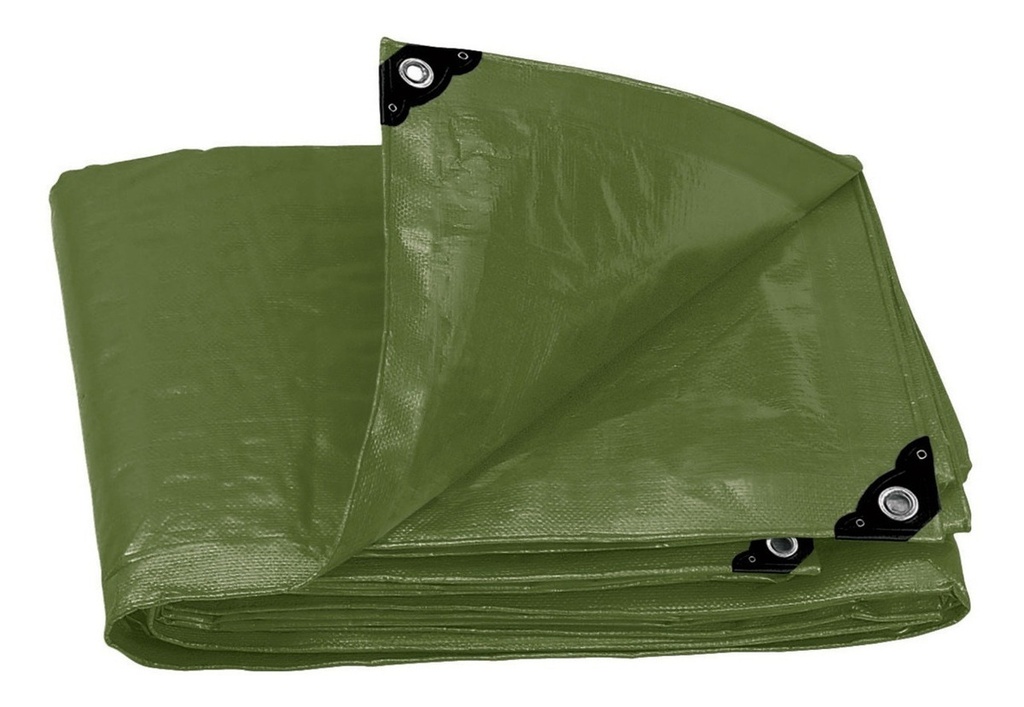 Lona Uso Rudo, Verde Olivo, 4 X 6 M, Truper Expert 16376