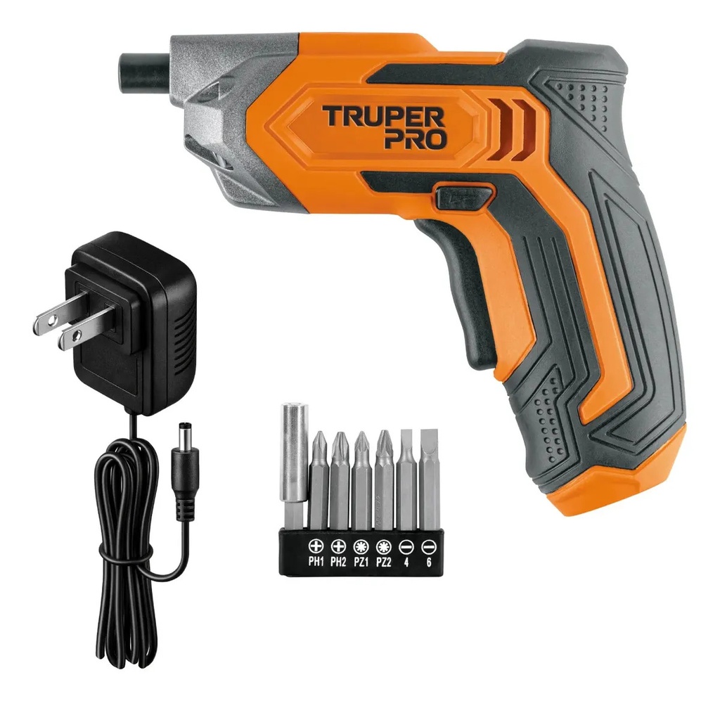 Destornillador Inalámbrico Color Naranja Frecuencia 60hz Truper Desi-36