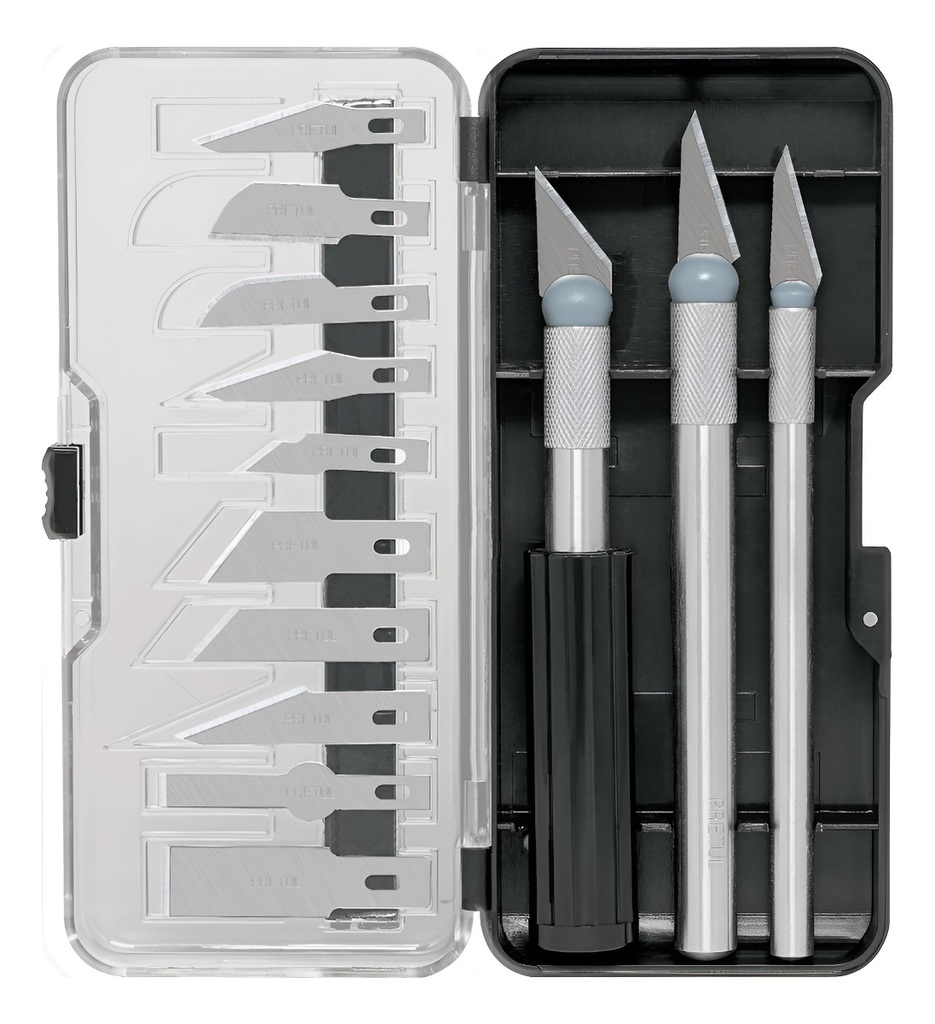 [TR-EXA-13P] Juego De Exactos Con 13 Cuchillas En Estuche Pretul Exa-13p