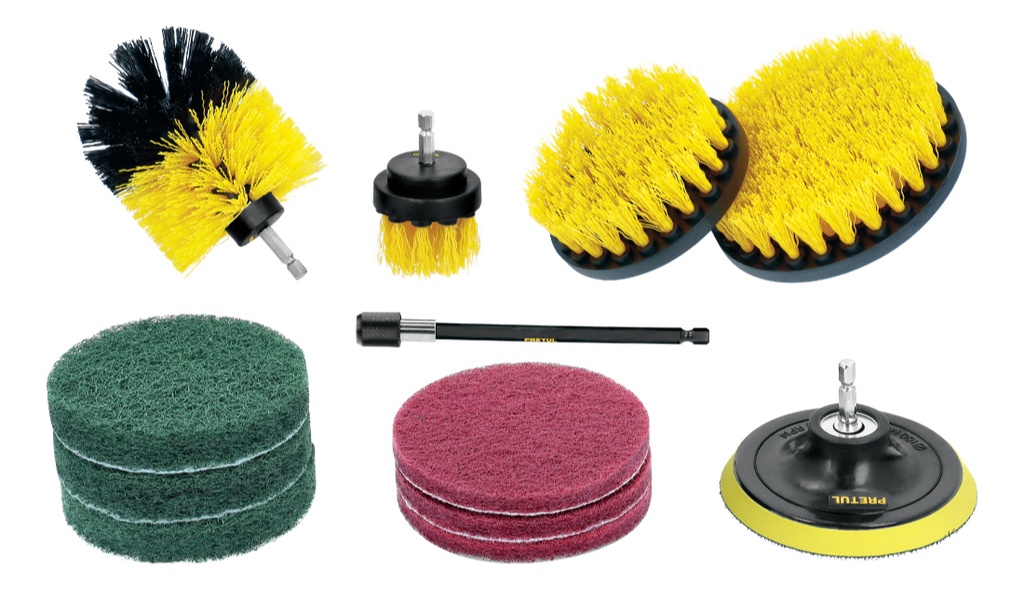 Juego De Cepillos Y Acc Para Taladro 12 Pzas Pretul Jce-12p