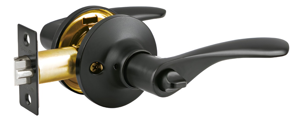 Cerradura De Manija ''milan'' Negra Recamara Hermex Cema-6rb Negro