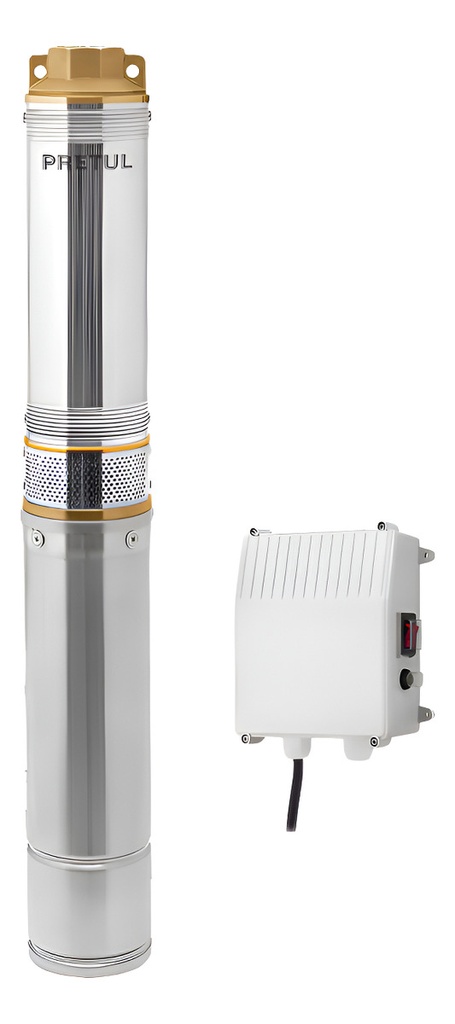 Bomba De Agua P/pozo Profundo 1 Hp Agrícola Pretul Bos-1lmp Cromado