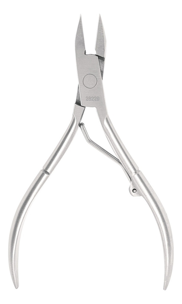 Alicate Para Pedicure 5'' Cabeza Plana Pretul Una-350p Color Plateado