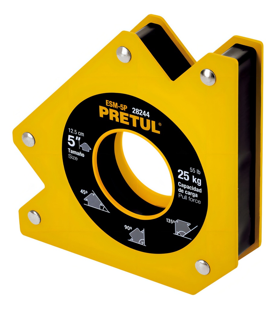 [TR-ESM-5P] Escuadra Magnética Para Soldar 5'' Carga 25 Kg Pretul Esm-5p