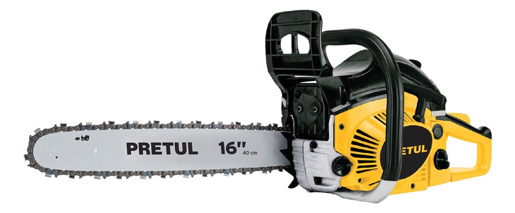 [TR-MOT-4516P] Motosierra A Gasolina, 45cc, Barra De 16'' Pretul Mot-4516p Color Amarillo