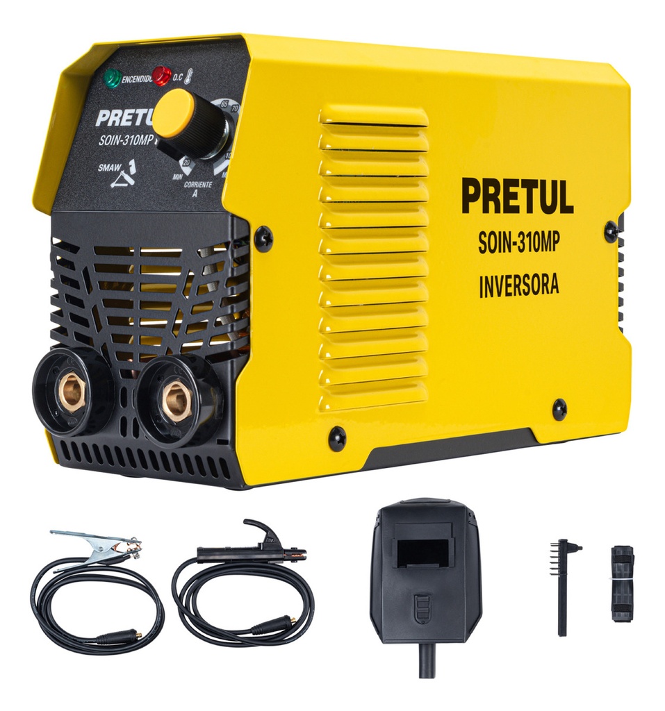 [TR-SOIN-310MP] Mini Soldadora Inverter 100 a 127 V 60 Hz Color Amarillo Pretul Soin-310mp
