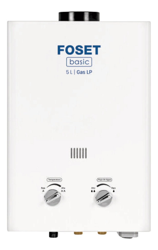 Calentador Instantáneo 5l, 1 Servicio, Gas Lp, Foset Cale-5l Blanco