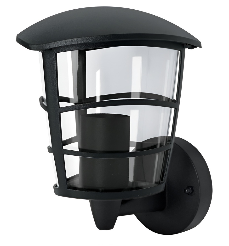 Arbotante Tipo Farol Soportado Sin Lámpara Estructura Negro Volteck Arb-105s