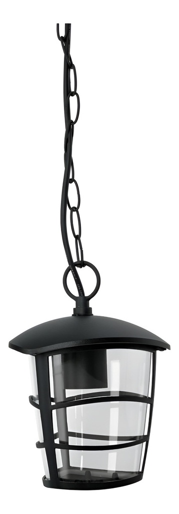 Arbotante Colgante Tipo Farol 60 W Sin Lámpara Negro Volteck Col-103s