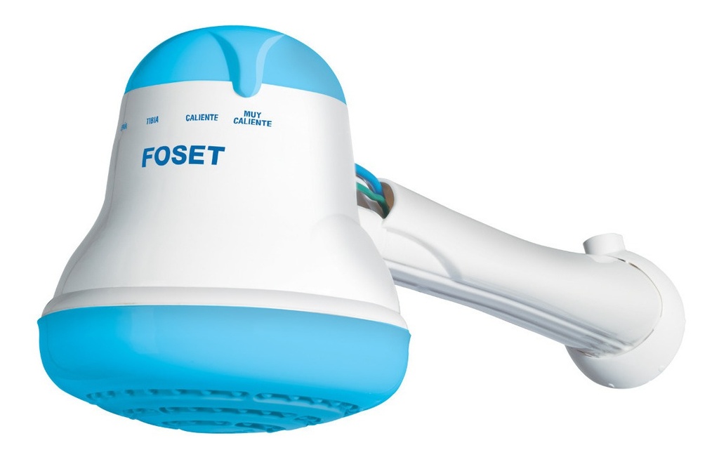 [TR-REGEL-4A] Foset Regel-4a Regadera Eléctrica Azul De 14.5cm De Pared 5400w 5.4 Kw