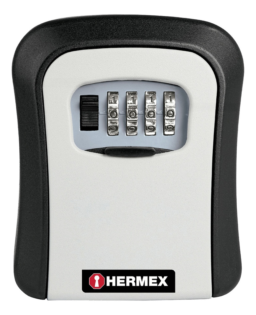 [TR-CALLA-12C] Caja Combinación Guarda Llaves Para Pared 12cm Color Negro Hermex Calla-12c