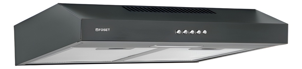 Campana Extractora, Acero Inox. Foset, 50cm, Came-50m Negra Negro