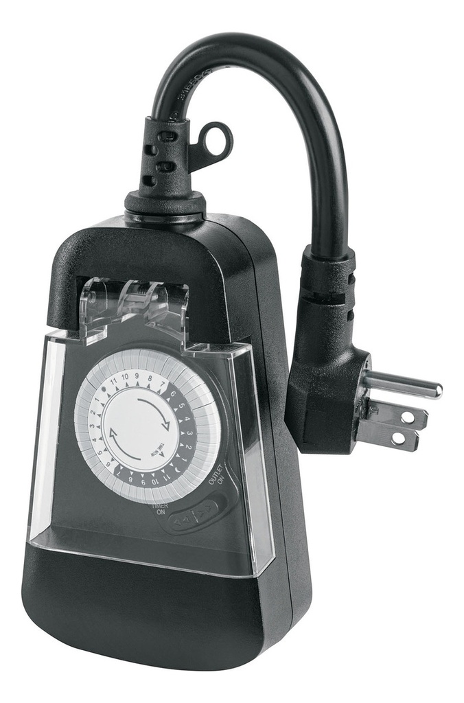 [TR-TEM-1E] Temporizador Analógico Para Uso En Exteriores, Volteck Tem-1e