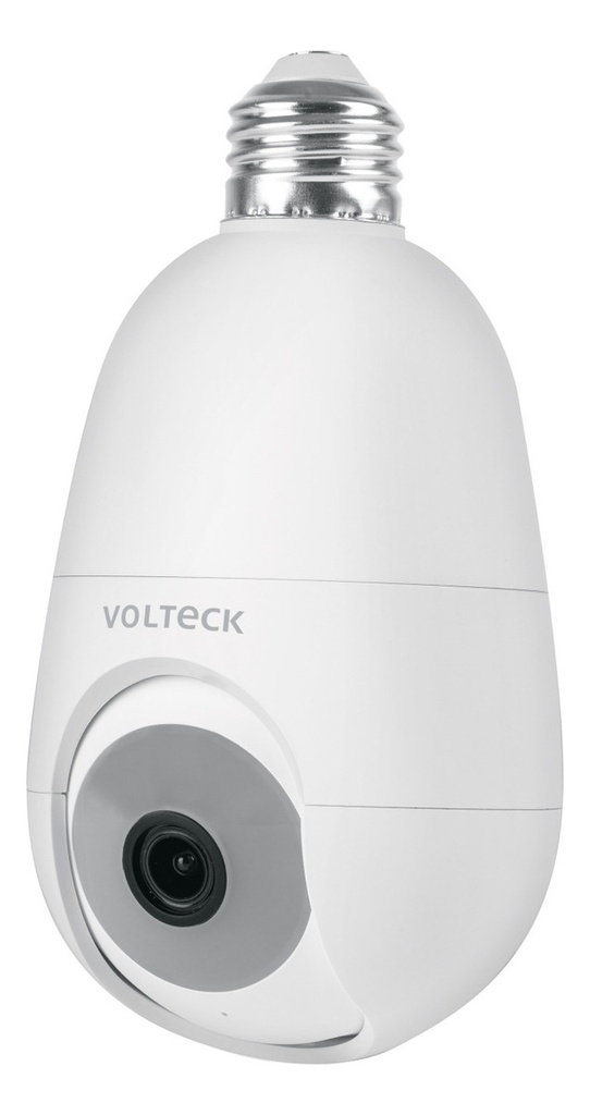 Cámara Wifi Para Socket 4mp Base E26 Volteck Ctv-40sw Color Blanco