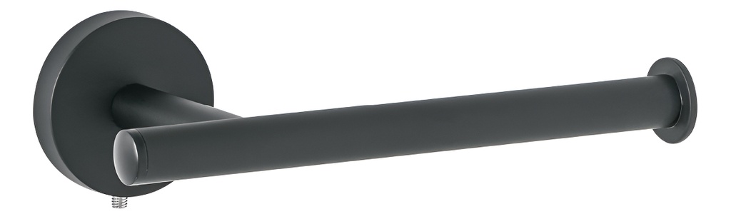 [TR-TBA-72M] Portarrollo Metálico Para Baño Foset Tba-72m Negro