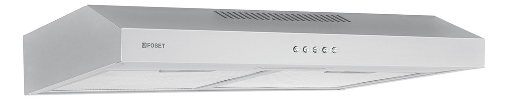 Campana Extractor De Pared 60cm Acero Inoxidable Foset Came-60 Color Plateado