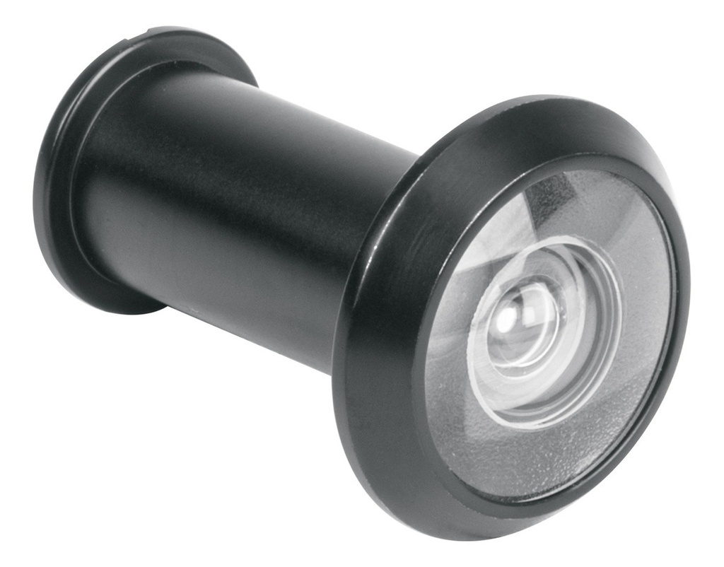 [TR-MIRI-6] Mirilla De Seguridad Para Puerta, 180° Hermex Miri-6, Negro