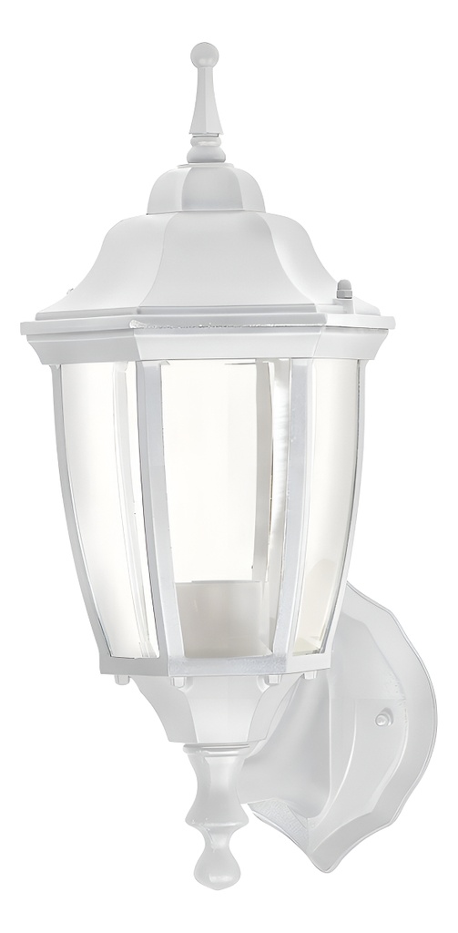 [TR-ARB-100S] Arbotante Tipo Farol Tradicional Soportado Para Exterior, Color Blanco Volteck