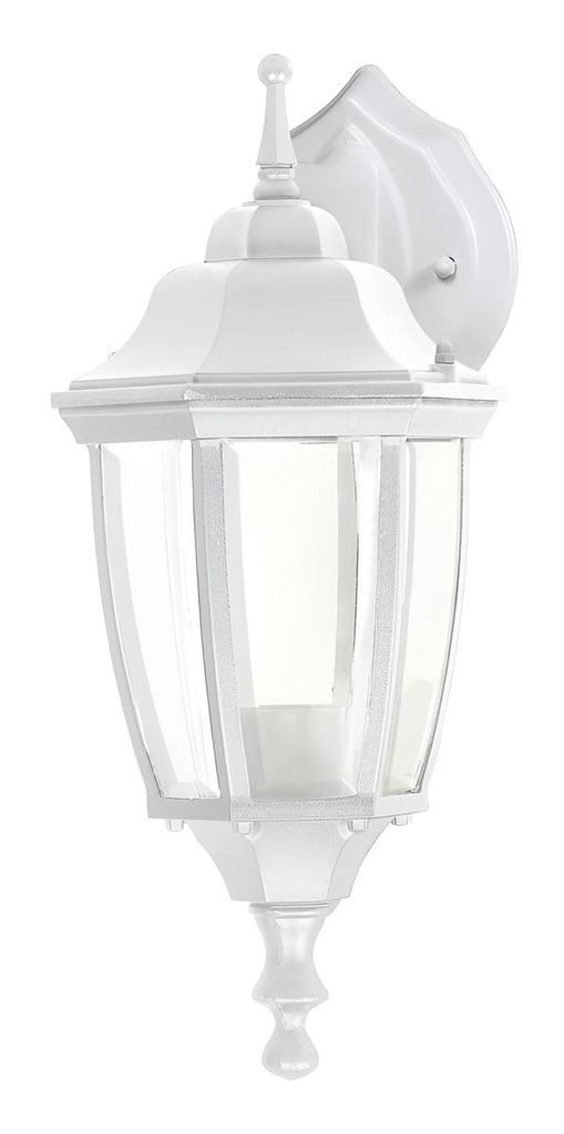 [TR-ARB-102S] Arbotante Tipo Farol Tradicional Suspendido Para Exterior, Color Blanco Volteck
