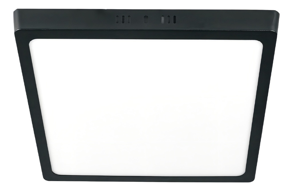 [TR-PLA-232L] Luminario LED Tipo Plafón 18 W Luz Blanca Fría 6500k, Cuadrado, Color Negro
