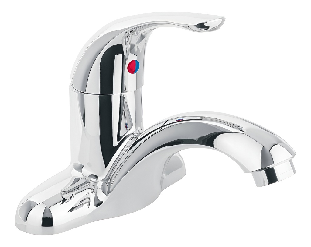 [TR-MP-419] Monomando Para Lavabo, Abs, Acabado Cromo, Nariz Curva, Foset Mp-419