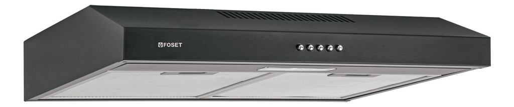 [TR-CAME-60M] Campana Extractora Acero Inox Foset 60cm Came-60m Negra Color Negro