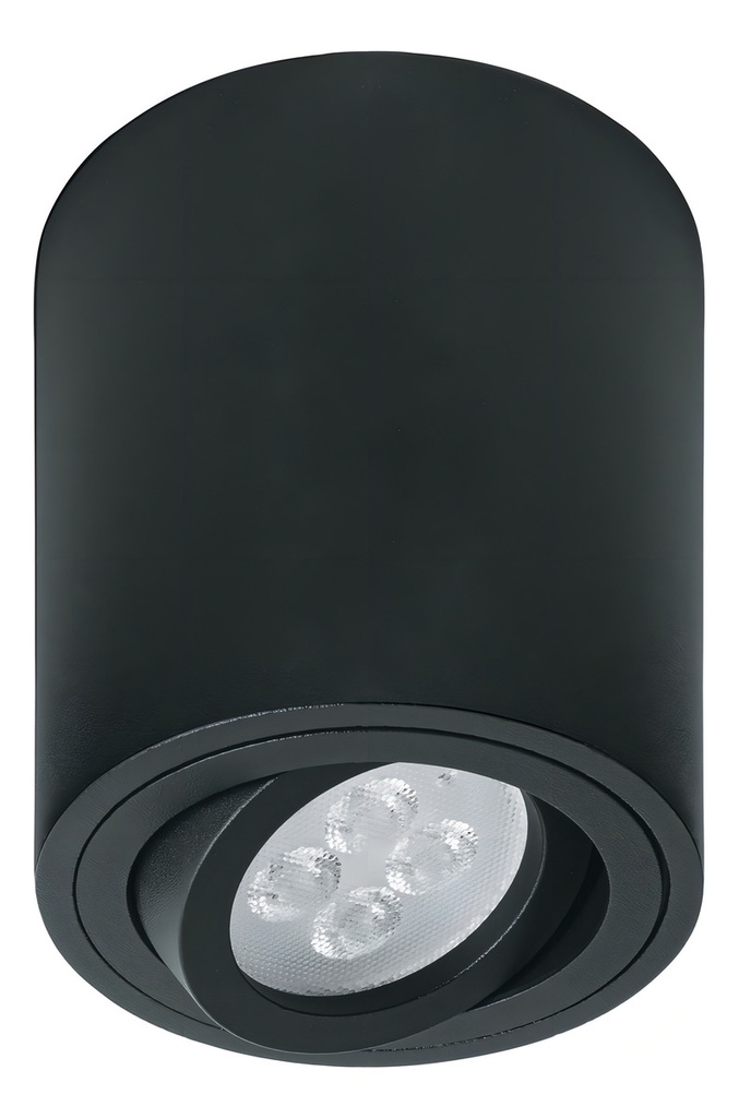 [TR-SOB-401S] Luminario Sobreponer, Spot Dirigible, Negro Volteck Sob-401s