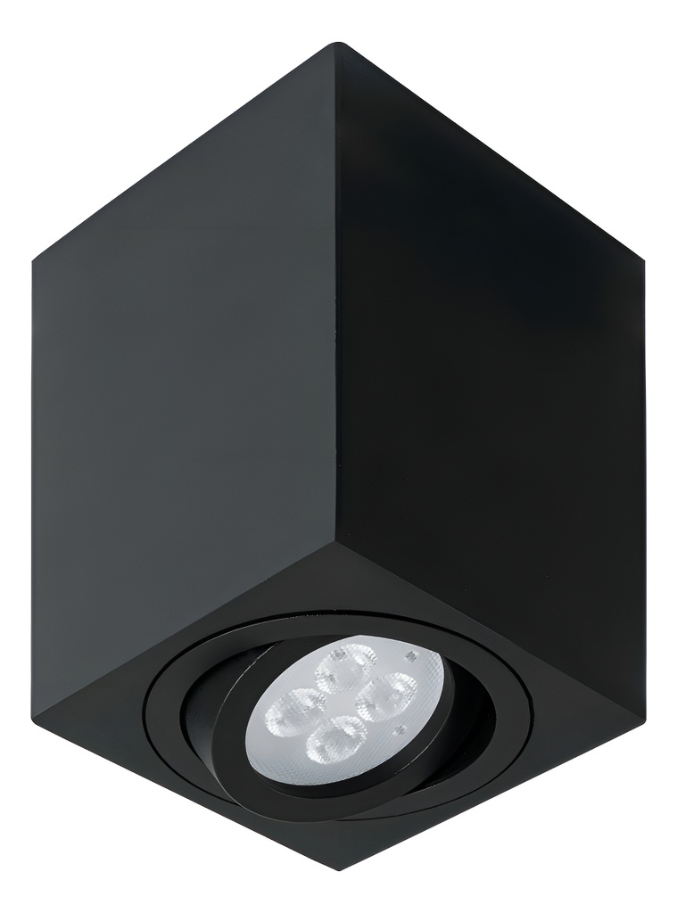 Luminario Sobreponer, Spot Dirigible Negro Volteck Sob-403s