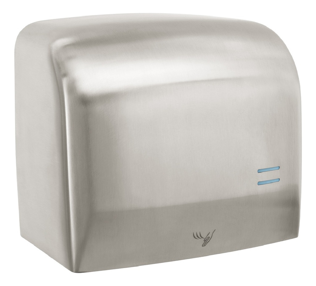 Secador De Manos Con Sensor Óptico, Acero Inoxidable, Foset Abp-60x Plateado