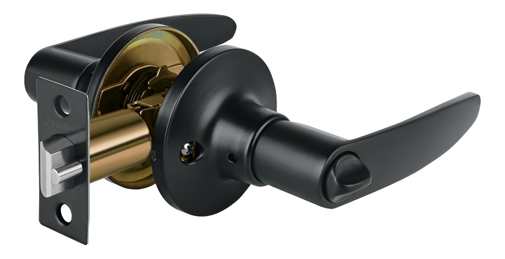 [TR-CEMA-6R] Cerradura Tipo Manija Negra Para Recamara Hermex Cema-6r Color Negro